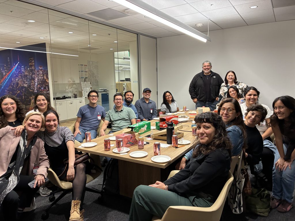 The NAHJ Bay Area group meeting at the SF Chronicle office space.